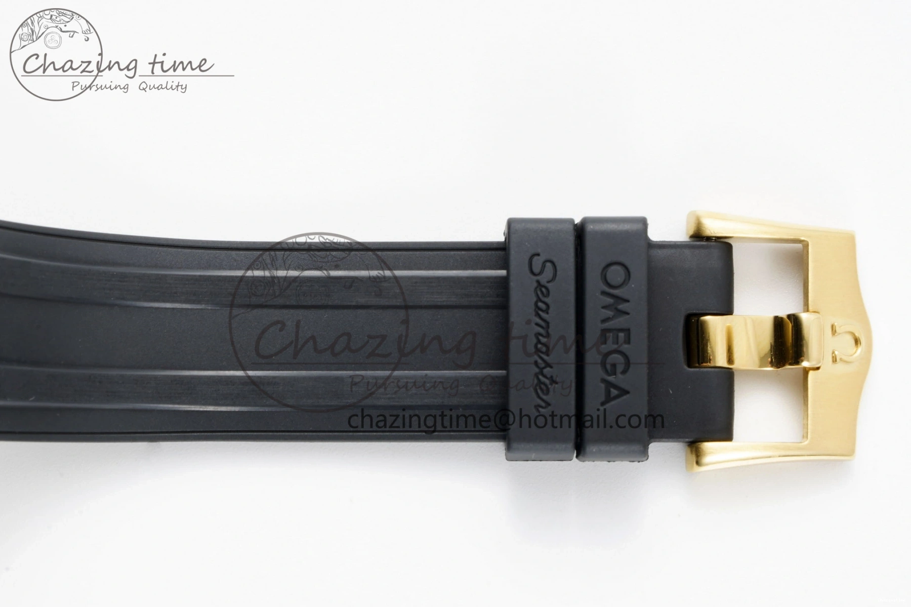 0327 TimelessDesign Speedmaster Moonwatch in Moonshine Gold YG RMF Best Edition YG Dial on Black Rubber Strap Manual Chrono 7834